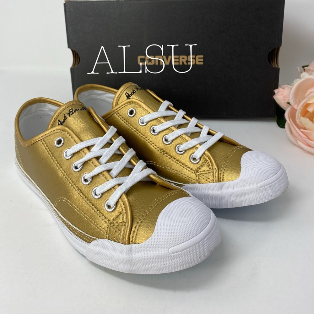 Converse Jack Purcell LP Gold W AUTHENTIC - Picture 2 of 8